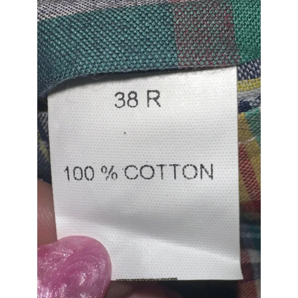 Jos. A. Bank Executive Windsor Patchwork Madras Plaid Cotton Pants 38R/33 New